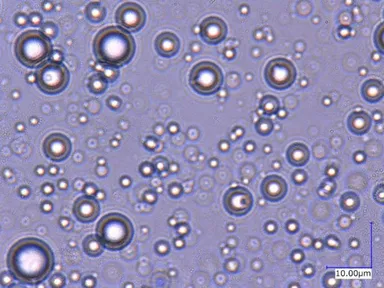 一般的な攪拌デバイスによる乳化