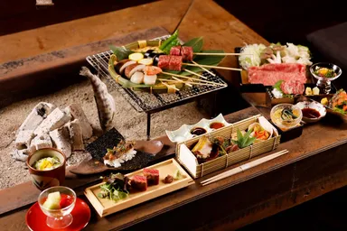 旅館夕食／囲炉裏会席コース