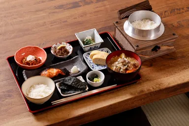 水と食材にこだわった旅館の和朝食