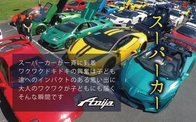 スーパーカー35台展示