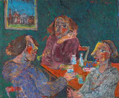 『シルビアとその友達』　1973年　392mm×475mm　アフレスコ・ストラッポ