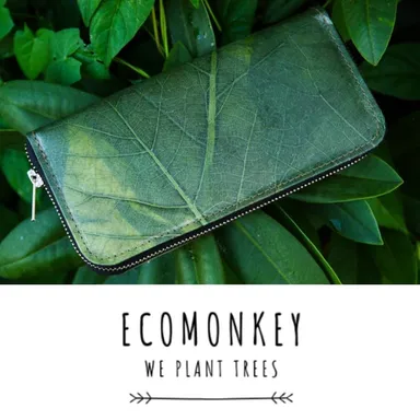 ECOMONKEY　リーフレザー長財布　10,780円(税込)