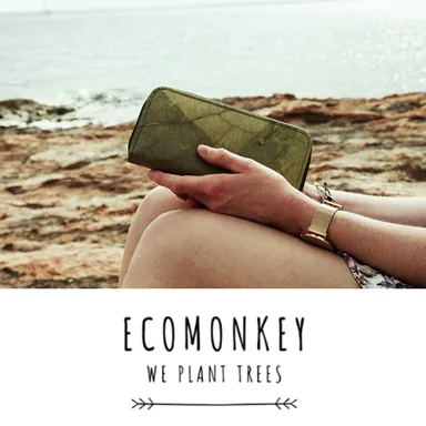 リーフレザー長財布