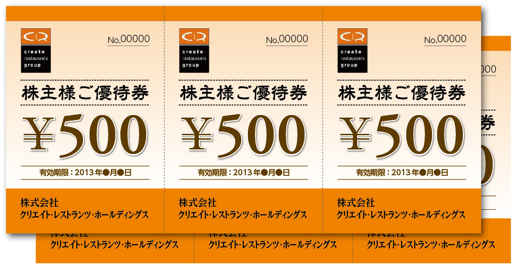 ルディング クリエイトレストランツ ホールディングス 株主優待券 15,000円分の通販 by ゴマ1763's shop｜ラクマ カテゴリ