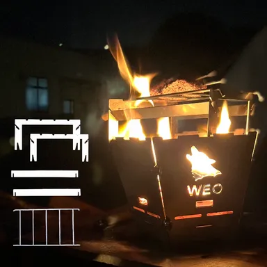 やきにく用焚き火台フルセット 画像(2)