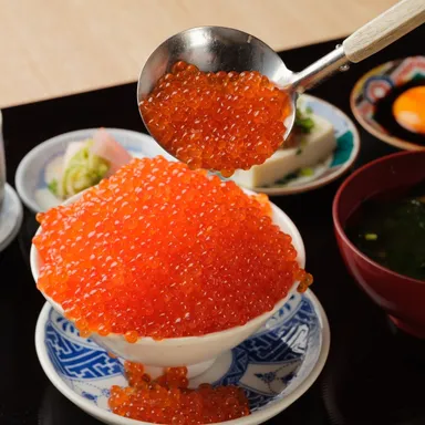 溢れ出る！いくら丼定食 1