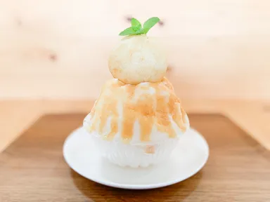 まるごと白桃ミルクかき氷