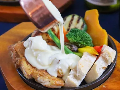 ラクレットチーズ掛けイメージ