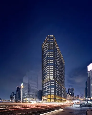 完成イメージ（北西方より夜間外観）