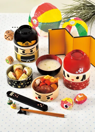 ※参考画像　お弁当の盛り付け例(注意：蓋の仕様は異なります)