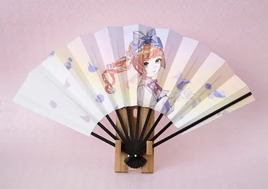 飾り扇子　すみれ