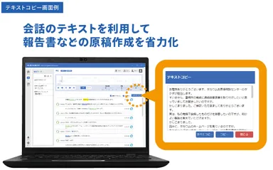 テキストコピー画面例