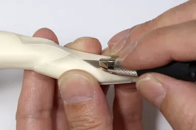 ＜スジボリ後の溝修正2＞