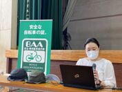 千葉県立松戸高等学校 自転車安全教室　講演の様子1