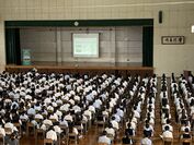 千葉県立松戸高等学校 自転車安全教室　講演の様子3