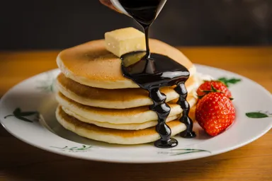 パンケーキにかけて