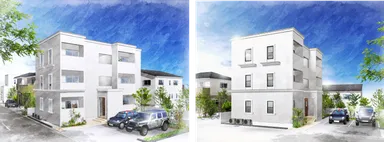 ナチュール青葉台外観パース