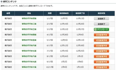 『速聴マラソン』ダウンロード画面