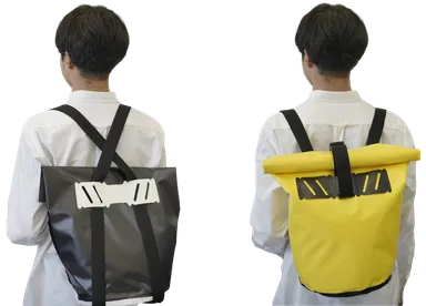 リュック2種類の持ち方