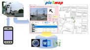 スマホやデジカメの写真をパソコンの地図上撮影地点に撮影方向矢印でプロット！写真to地図アプリ「pic2map ver 2.0」新版リリース　～Google Earth(KML)／Word／Excelのファイルへ出力～