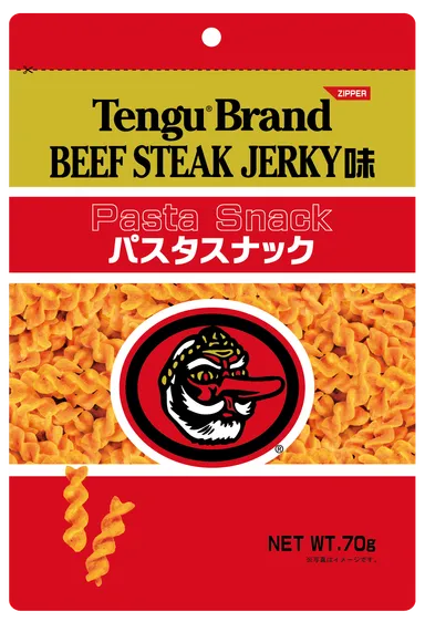 テング ビーフステーキジャーキー味パスタスナック