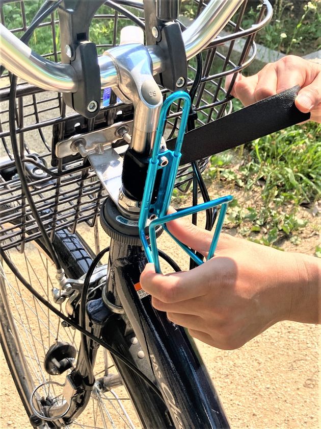 「大相撲みてます」自転車用ペットボトルホルダー 大相撲みてます」自転車用ペットボトルホルダー 大相撲みてます