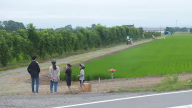 遊びのフィールドは田んぼと畑