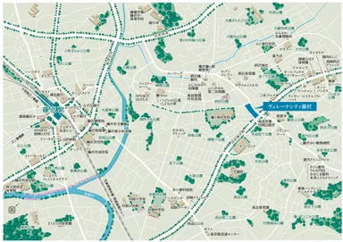 ヴェレーナシティ藤沢　現地案内図