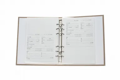 顧客カルテページ 見開き