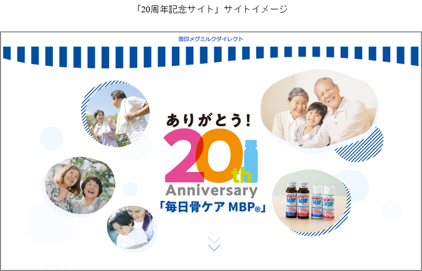 「毎日骨ケア MBP(R)」発売20周年記念サイトオープン!