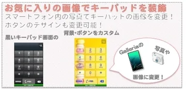 キーパッドデザイン変更機能　サービスイメージ