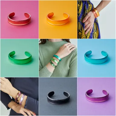 iro-HAKU(イロハク)バングル 各8,800円