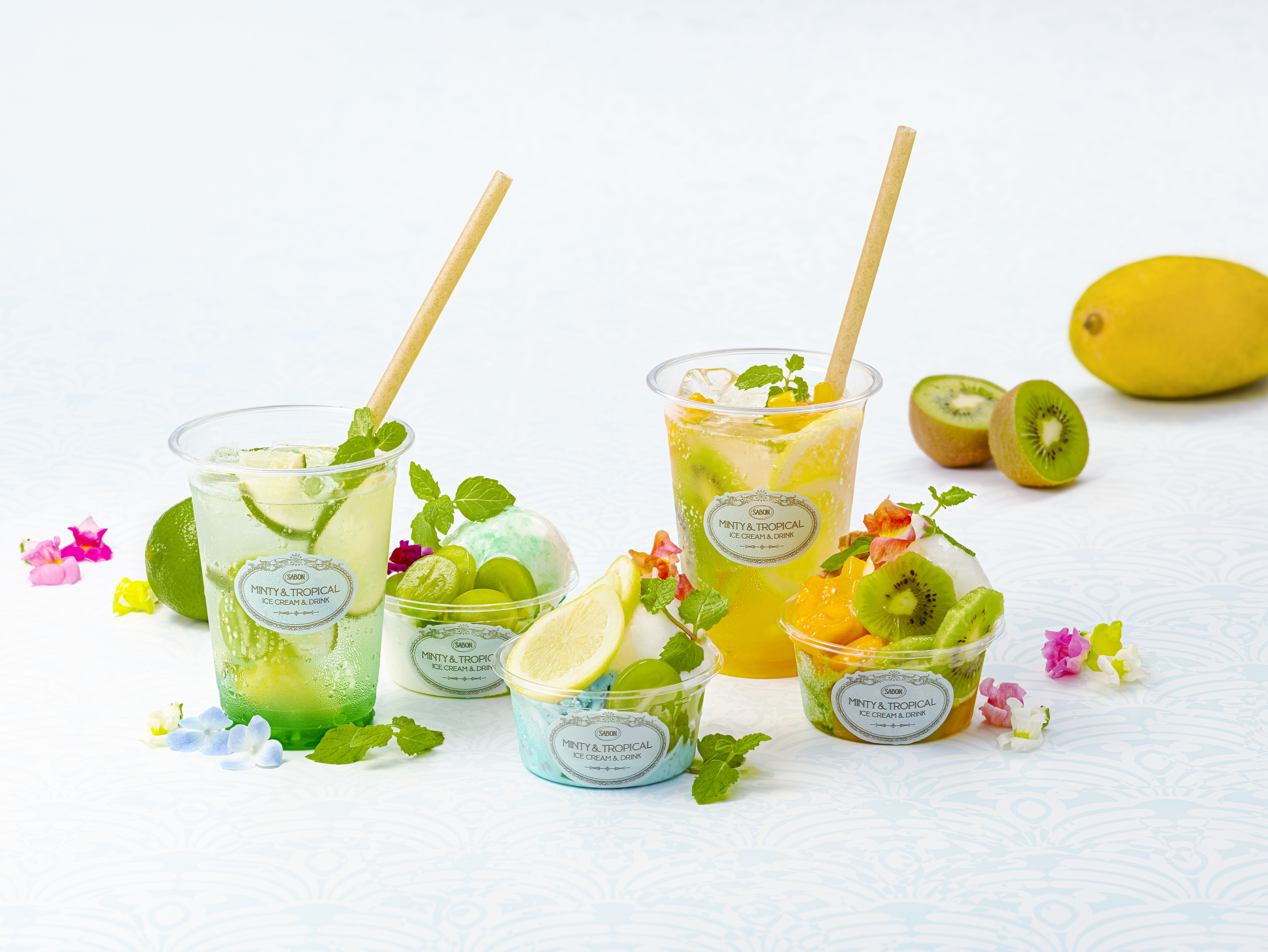 ライフスタイルブランド Flowers Bake Ice Cream がオリジナルのフルーツアイスクリームとレモネードのメニューを開発 Minty Tropical Ice Cream Drink 中 目黒の Sabon L Atelier Spa にて 7月30日 土 から期間限定で販売 株式会社日比谷花壇 の