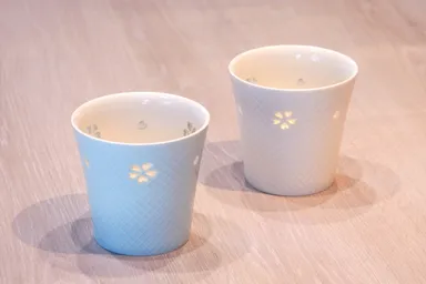 万華鏡ロックカップ　ラインナップ(桜の里青磁白磁)