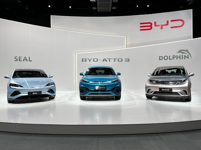BYD最新モデルの3車種