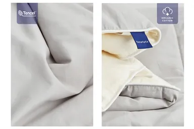 カバー生地：テンセル(TM)とオーガニックコットン