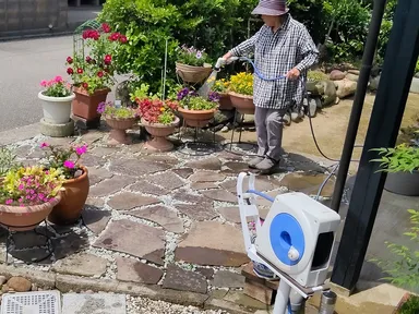 ホースリール回転台座使用例3