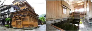 外湯の外観と内観