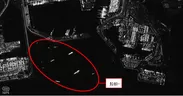 QPS研究所の衛星で夜間に観測した海氷や船舶の画像