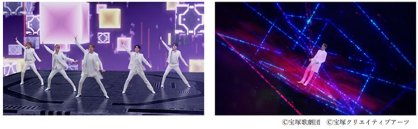 ボリュメトリックビデオ技術を活用し
宝塚歌劇宙組公演のメインテーマ曲「FLY WITH ME」の
ミュージックビデオを全編フルCGで制作しました