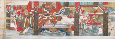 岩佐又兵衛《をくり(小栗判官絵巻)》巻十(部分)江戸時代(17世紀)【前期・後期で場面替え、掲載場面は後期】