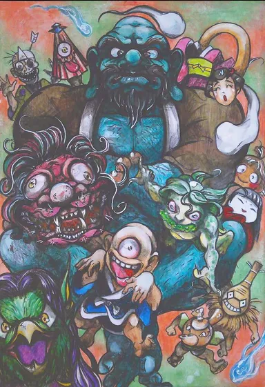 【技能賞】おばけの大行進(千葉県・女性)