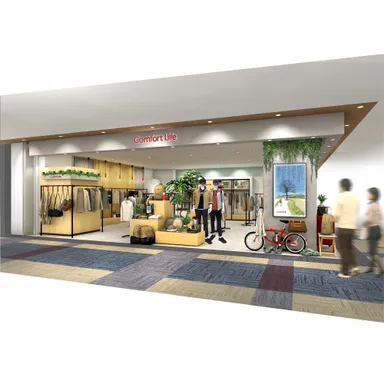 【メンズゾーン】INSPIREブランドらしい高品質でカジュアル感のあるアイテムを展開