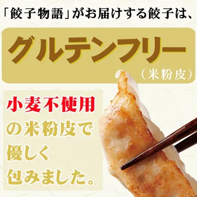 グルテンフリーの餃子です