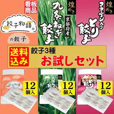 送料込み　餃子3種お試しセット