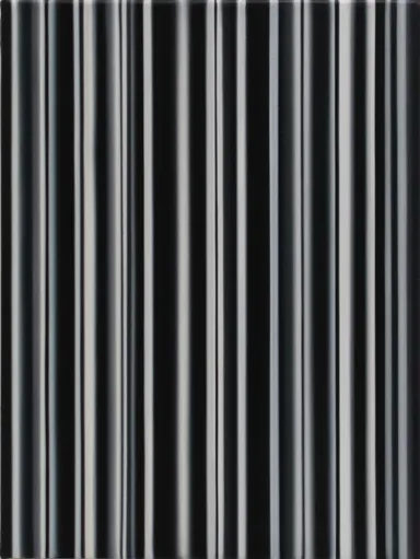 コーネーリア・トムセン「Stripes Nr. 121」」(2018)／40.5×30.5cm／Oil on canvas