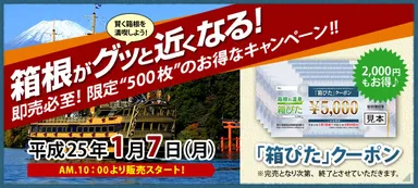 「箱ぴた」クーポン・WEB掲載バナー