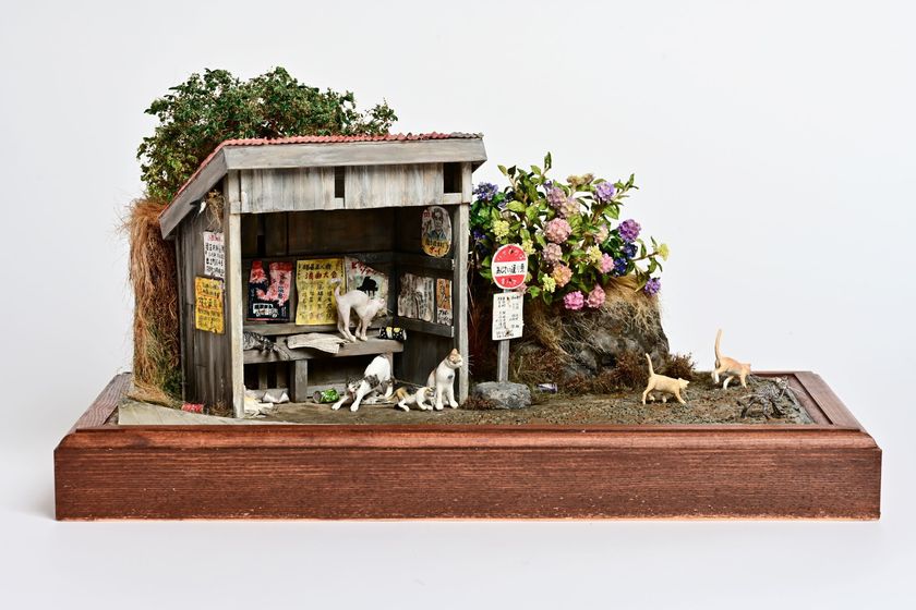 懐かしい日本の風景とそこに住む猫たちの世界！ 作られた造形