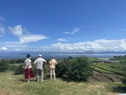 マリア像の立つ丘より眺める世界文化遺産「原城跡」