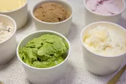 開発中のココナッツアイスクリーム